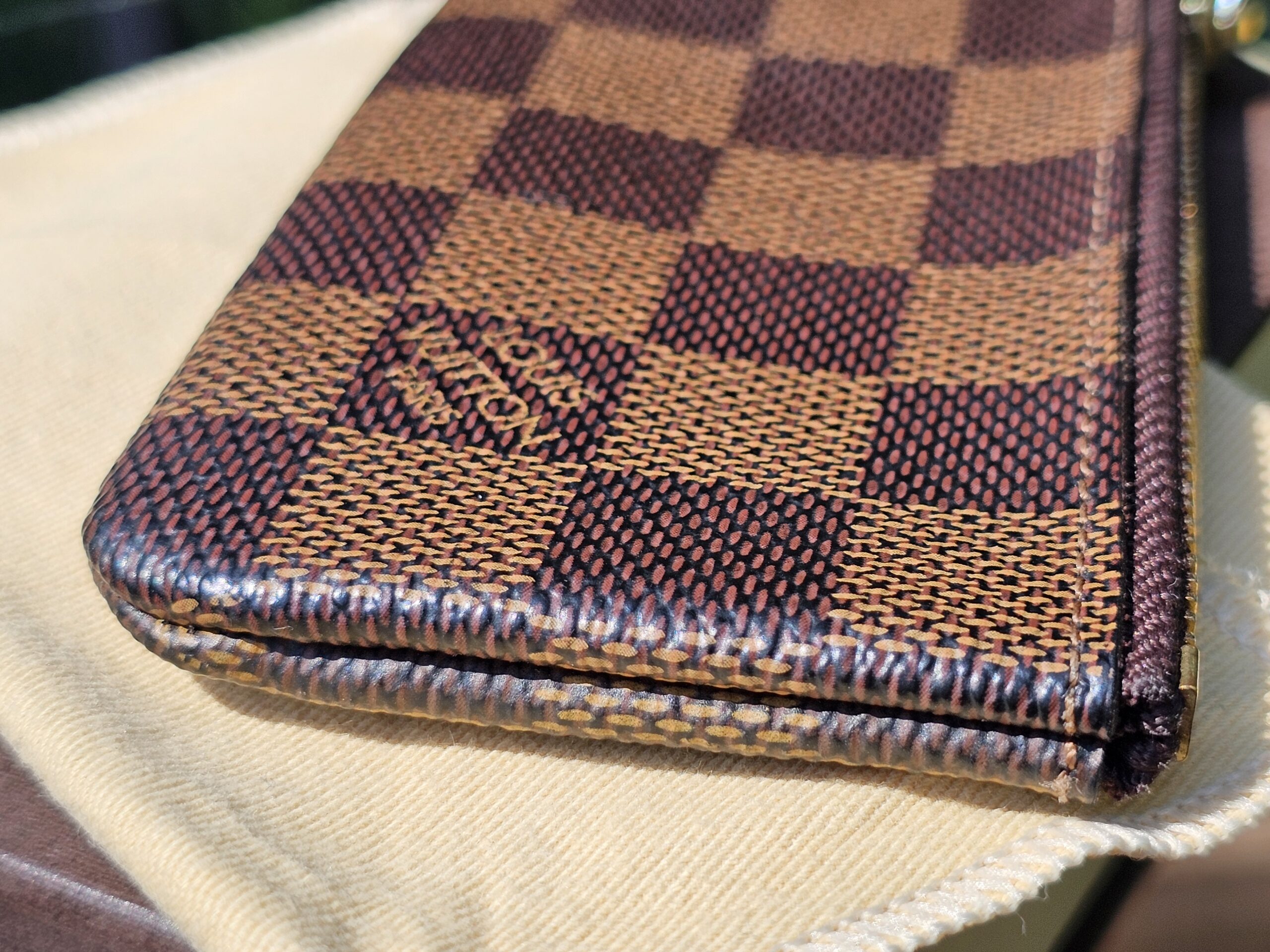 Louis Vuitton Damier Ebene Key Pouch (Key Cles) – Original Size | Authentic | Made in Spain - Image 6