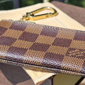Louis Vuitton Damier Ebene Key Pouch (Key Cles) – Original Size | Authentic | Made in Spain - Image 7