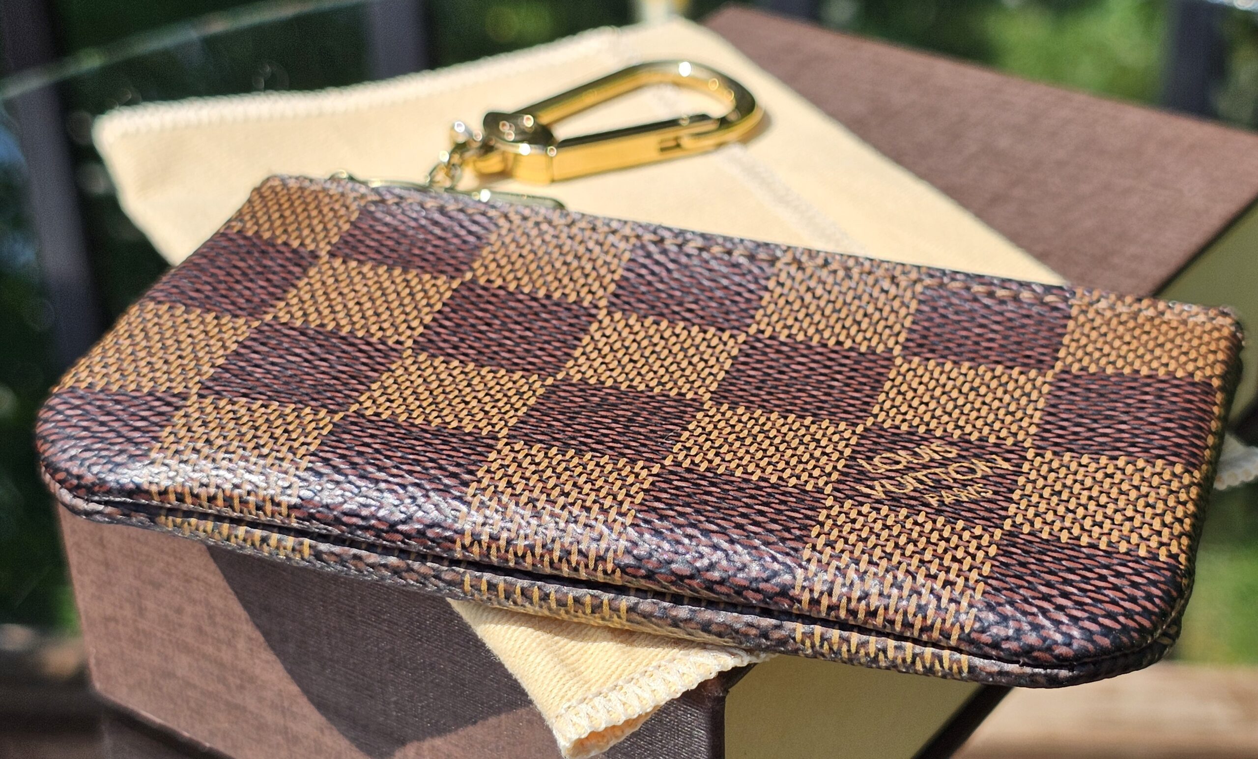 Louis Vuitton Damier Ebene Key Pouch (Key Cles) – Original Size | Authentic | Made in Spain - Image 7