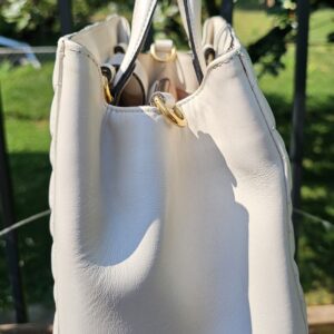 Gucci GG Marmont Small Tote – Cream/off white Leather  - Image 4