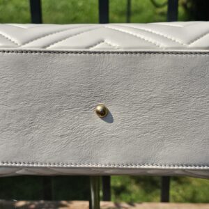 Gucci GG Marmont Small Tote – Cream/off white Leather  - Image 8