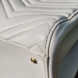 Gucci GG Marmont Small Tote – Cream/off white Leather  - Image 9