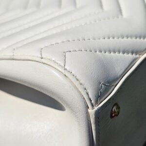 Gucci GG Marmont Small Tote – Cream/off white Leather  - Image 10