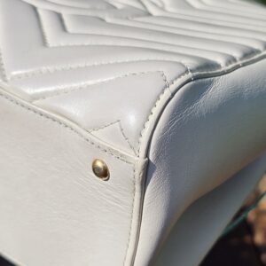 Gucci GG Marmont Small Tote – Cream/off white Leather  - Image 11
