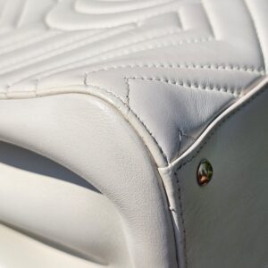 Gucci GG Marmont Small Tote – Cream/off white Leather  - Image 12