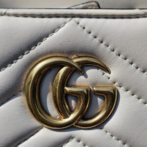 Gucci GG Marmont Small Tote – Cream/off white Leather  - Image 15