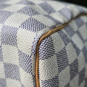 Louis Vuitton Speedy 25 Damier Azur Handbag | Authentic Designer Top Handle | Made in France | 2007 - Image 17
