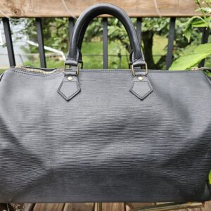 Louis Vuitton Speedy 35 Black Epi Leather Handbag Made in France - Image 3