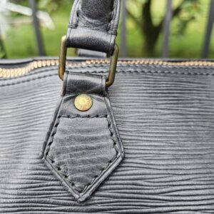Louis Vuitton Speedy 35 Black Epi Leather Handbag Made in France - Image 14