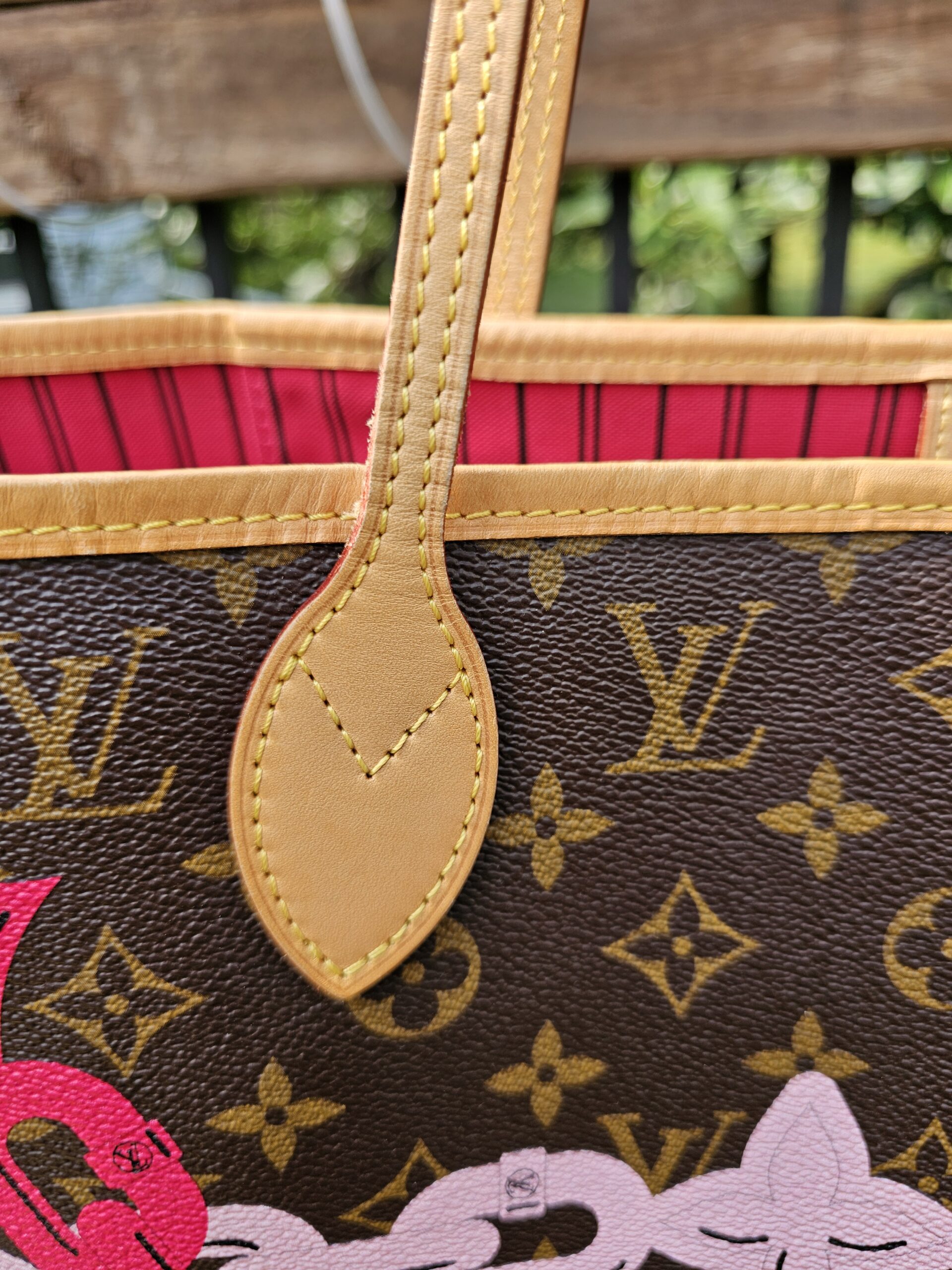 Louis Vuitton Monogram Bay Chain Set Neverfull MM with Matching Pochette - Image 8