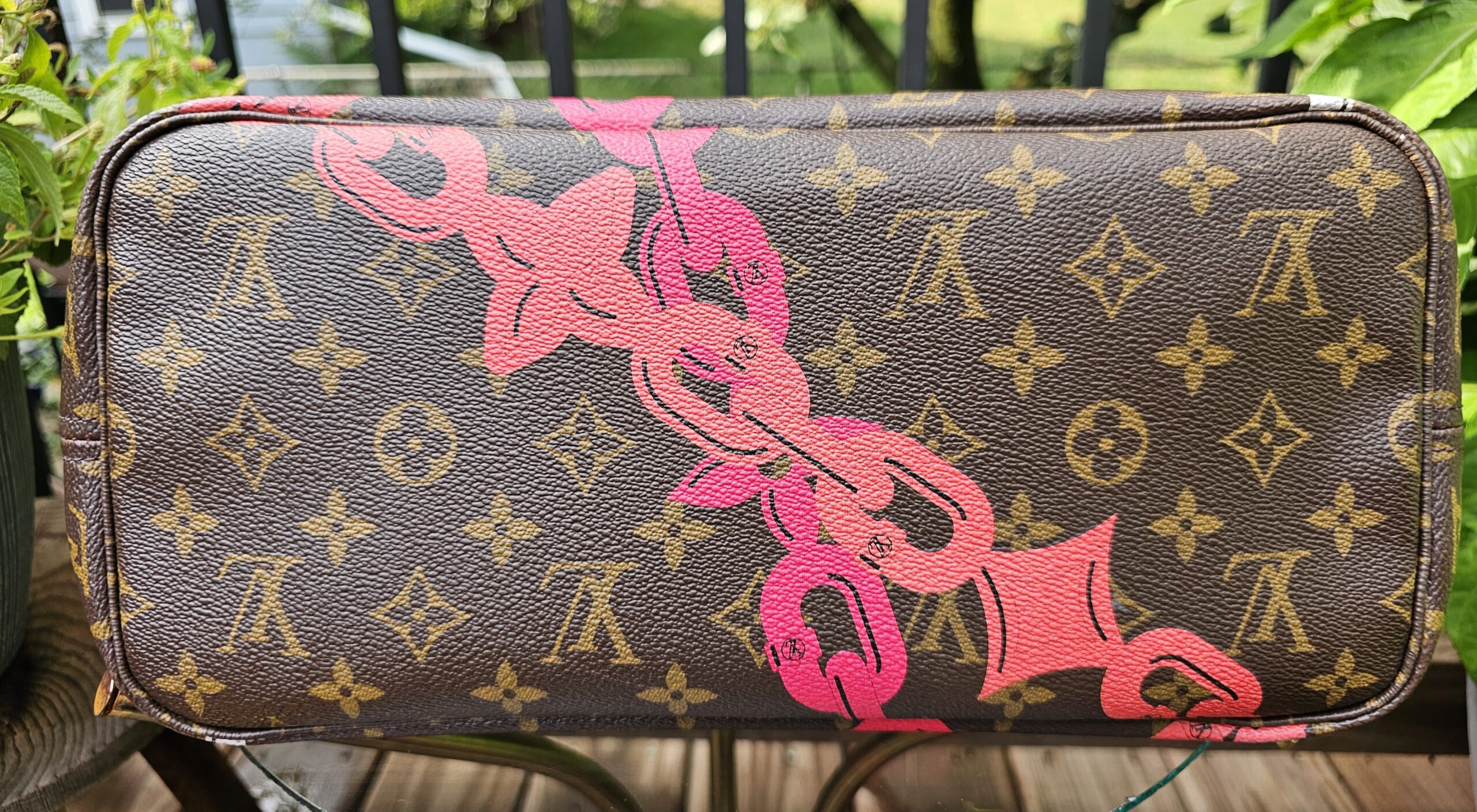 Louis Vuitton Monogram Bay Chain Set Neverfull MM with Matching Pochette - Image 13