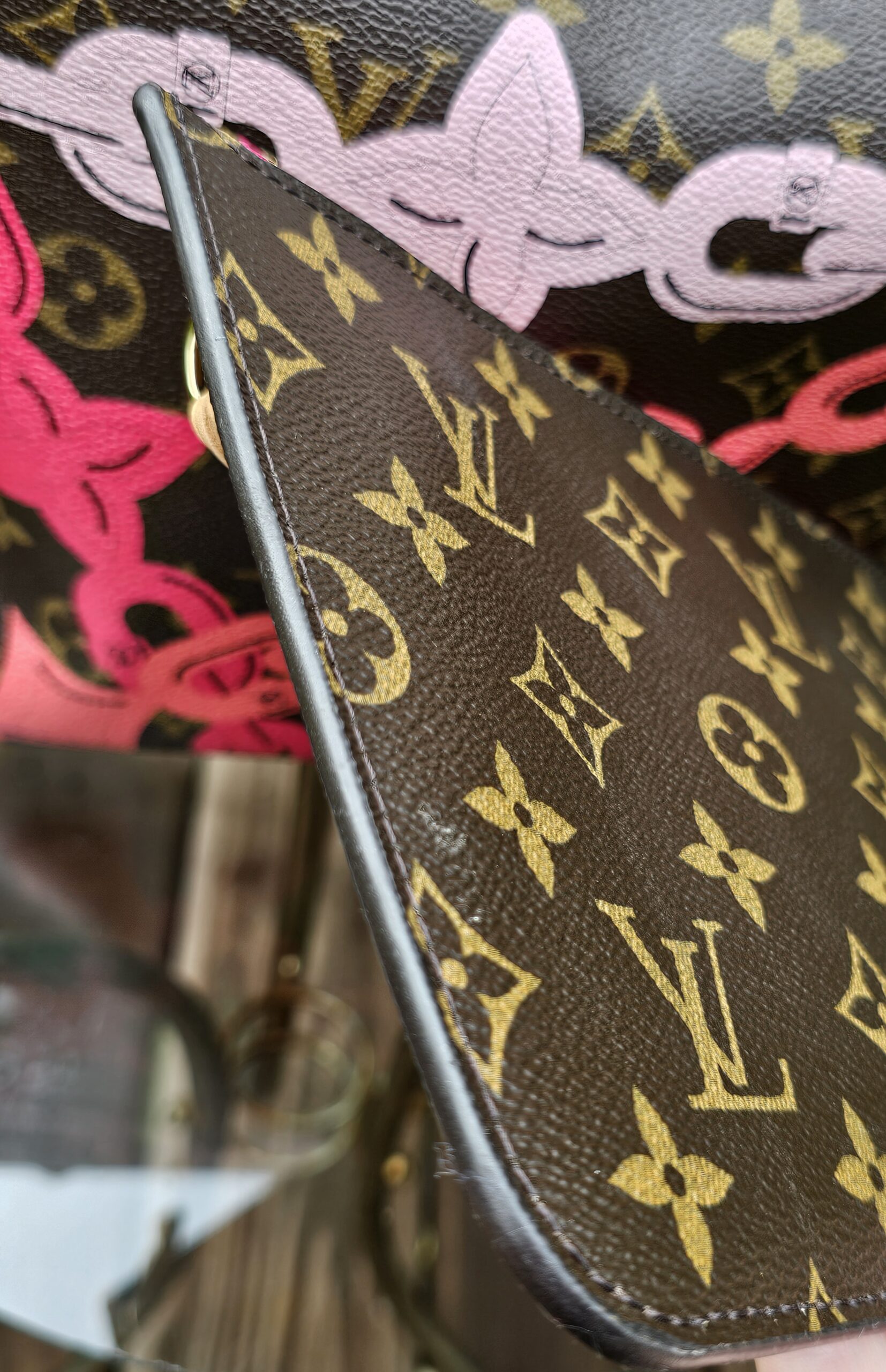 Louis Vuitton Monogram Bay Chain Set Neverfull MM with Matching Pochette - Image 33