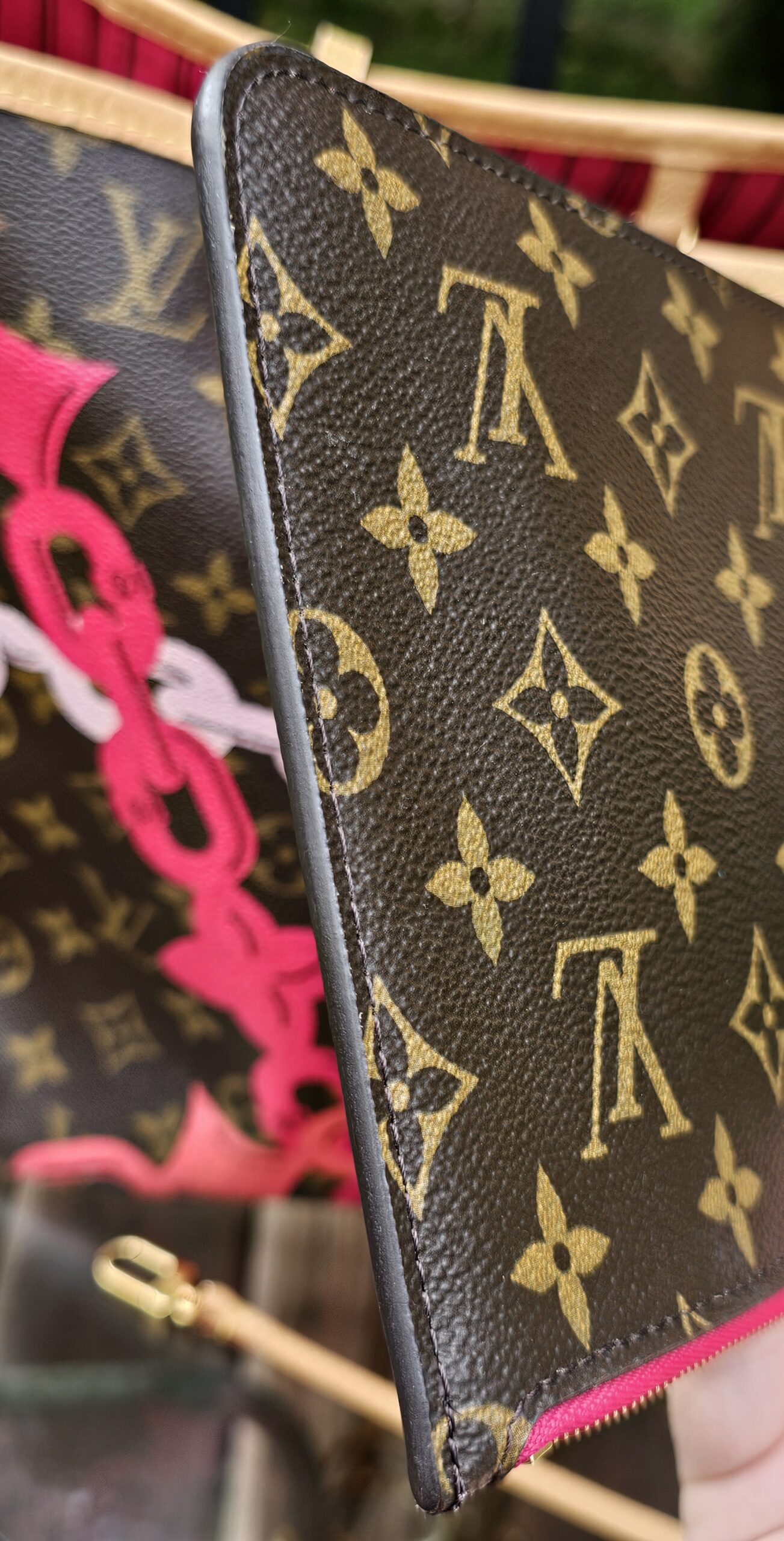 Louis Vuitton Monogram Bay Chain Set Neverfull MM with Matching Pochette - Image 34