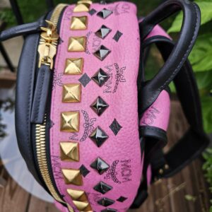 Authentic MCM Visetos Studded Backpack - Image 4