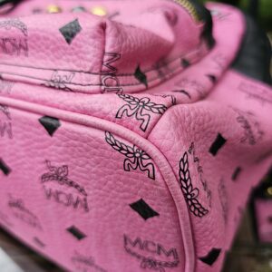 Authentic MCM Visetos Studded Backpack - Image 8
