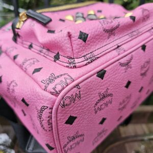 Authentic MCM Visetos Studded Backpack - Image 9