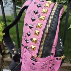 Authentic MCM Visetos Studded Backpack - Image 10
