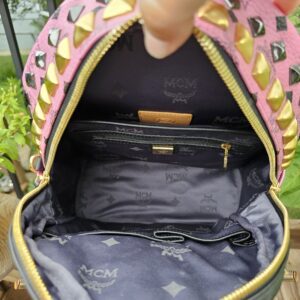 Authentic MCM Visetos Studded Backpack - Image 14
