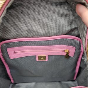 Authentic MCM Visetos Pink Backpack | Adjustable Straps | Entrupy COA - Image 20