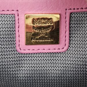 Authentic MCM Visetos Pink Backpack | Adjustable Straps | Entrupy COA - Image 21