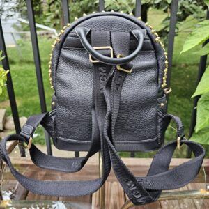 MCM Monogram Backpack Black Visetos Leather Trim | Authentic Designer Backpack - Image 3