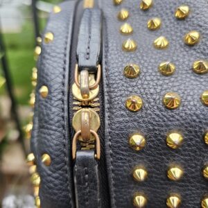 MCM Monogram Backpack Black Visetos Leather Trim | Authentic Designer Backpack - Image 6