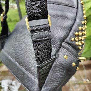 MCM Monogram Backpack Black Visetos Leather Trim | Authentic Designer Backpack - Image 8
