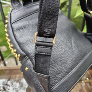 MCM Monogram Backpack Black Visetos Leather Trim | Authentic Designer Backpack - Image 9