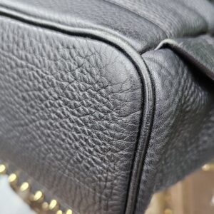MCM Monogram Backpack Black Visetos Leather Trim | Authentic Designer Backpack - Image 11