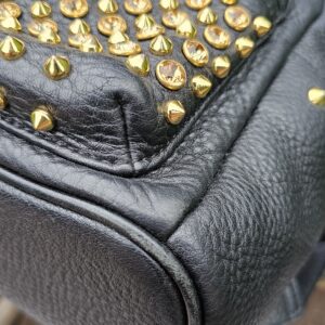 MCM Monogram Backpack Black Visetos Leather Trim | Authentic Designer Backpack - Image 13