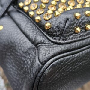 MCM Monogram Backpack Black Visetos Leather Trim | Authentic Designer Backpack - Image 14