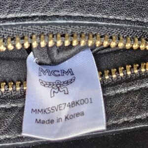 MCM Monogram Backpack Black Visetos Leather Trim | Authentic Designer Backpack - Image 20