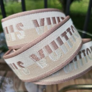 Louis Vuitton Adjustable Jacquard Bandoulière Shoulder Strap – Beige/Cream | Authentic