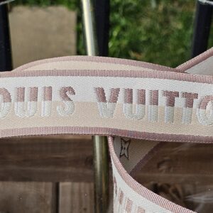 Louis Vuitton Adjustable Jacquard Bandoulière Shoulder Strap – Beige/Cream | Authentic - Image 5