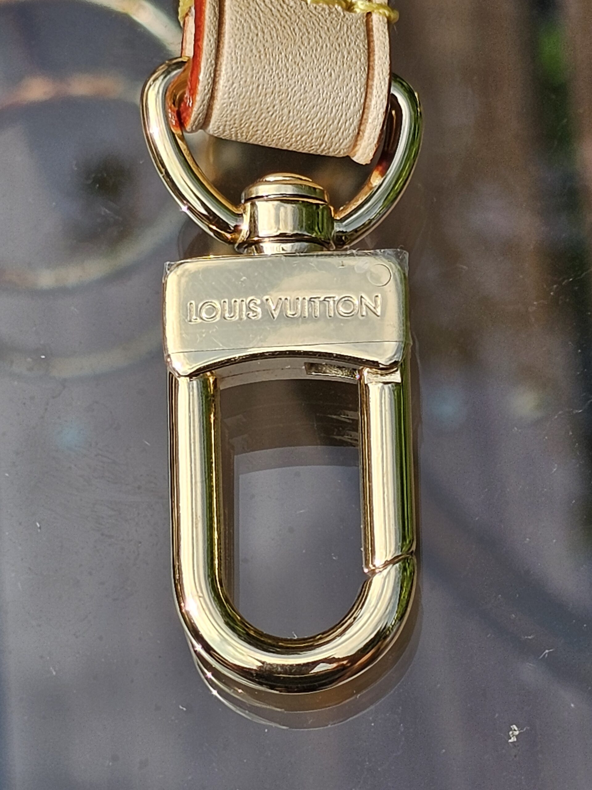 Louis Vuitton Jacquard Bandoulière Adjustable Shoulder Strap Beige Cream | Gold Hardware | Authentic - Image 7