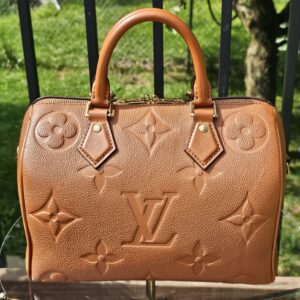 Louis Vuitton Speedy Bandoulière 25 Monogram Empreinte Cognac Leather - Image 3