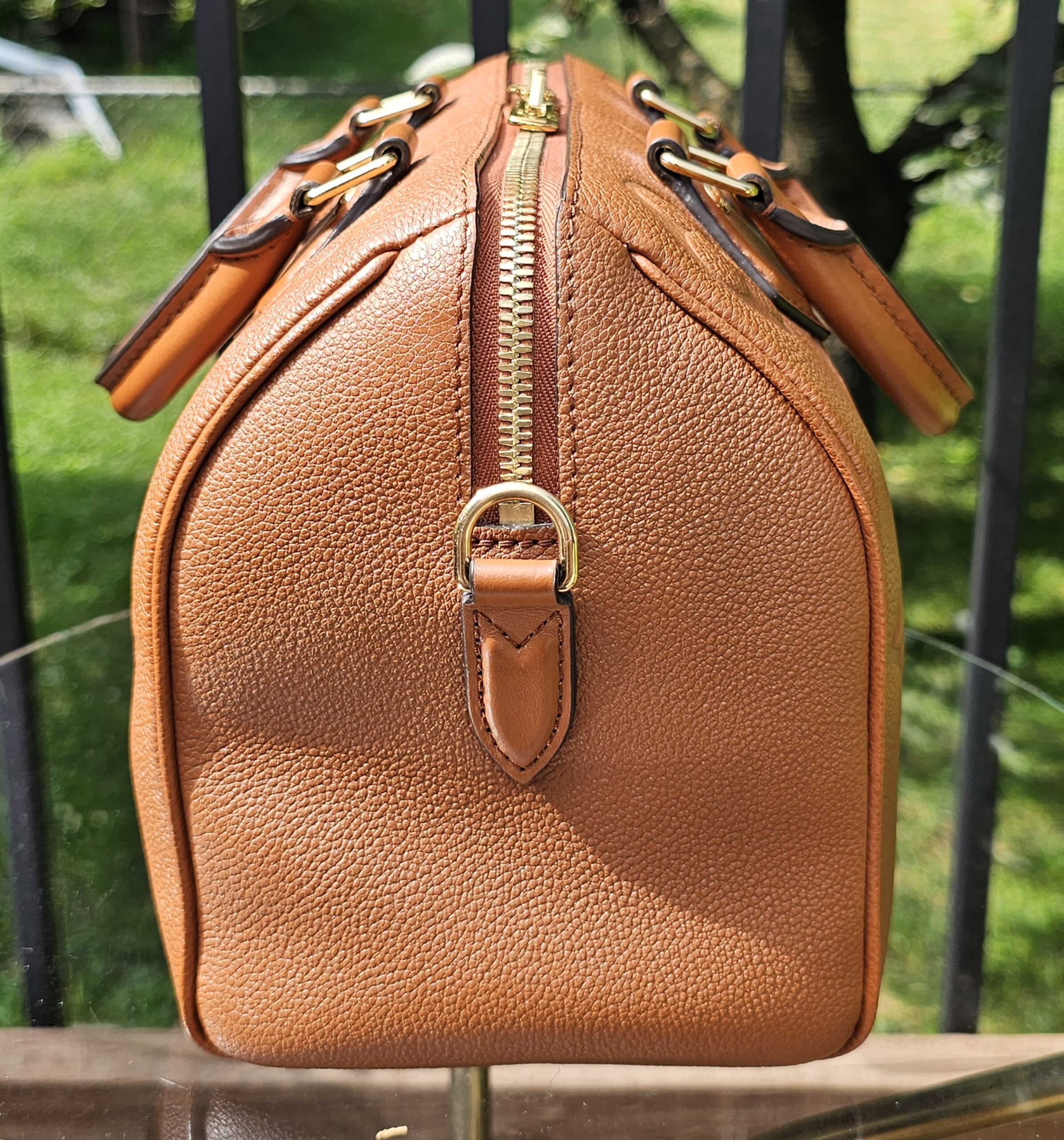 Louis Vuitton Speedy Bandoulière 25 Monogram Empreinte Cognac Leather - Image 5