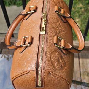 Louis Vuitton Speedy Bandoulière 25 Monogram Empreinte Cognac Leather - Image 7