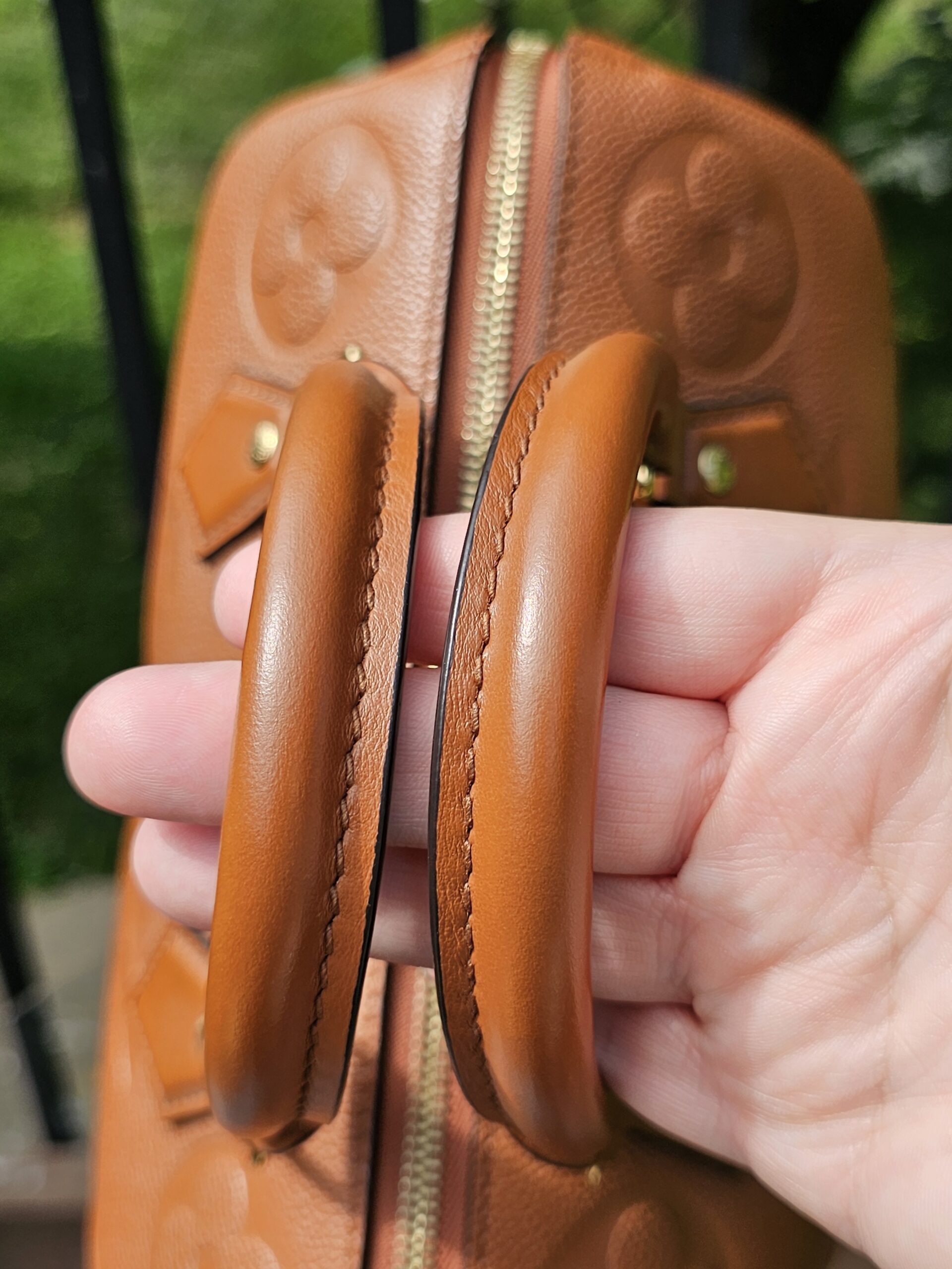 Louis Vuitton Speedy Bandoulière 25 Monogram Empreinte Cognac Leather - Image 8