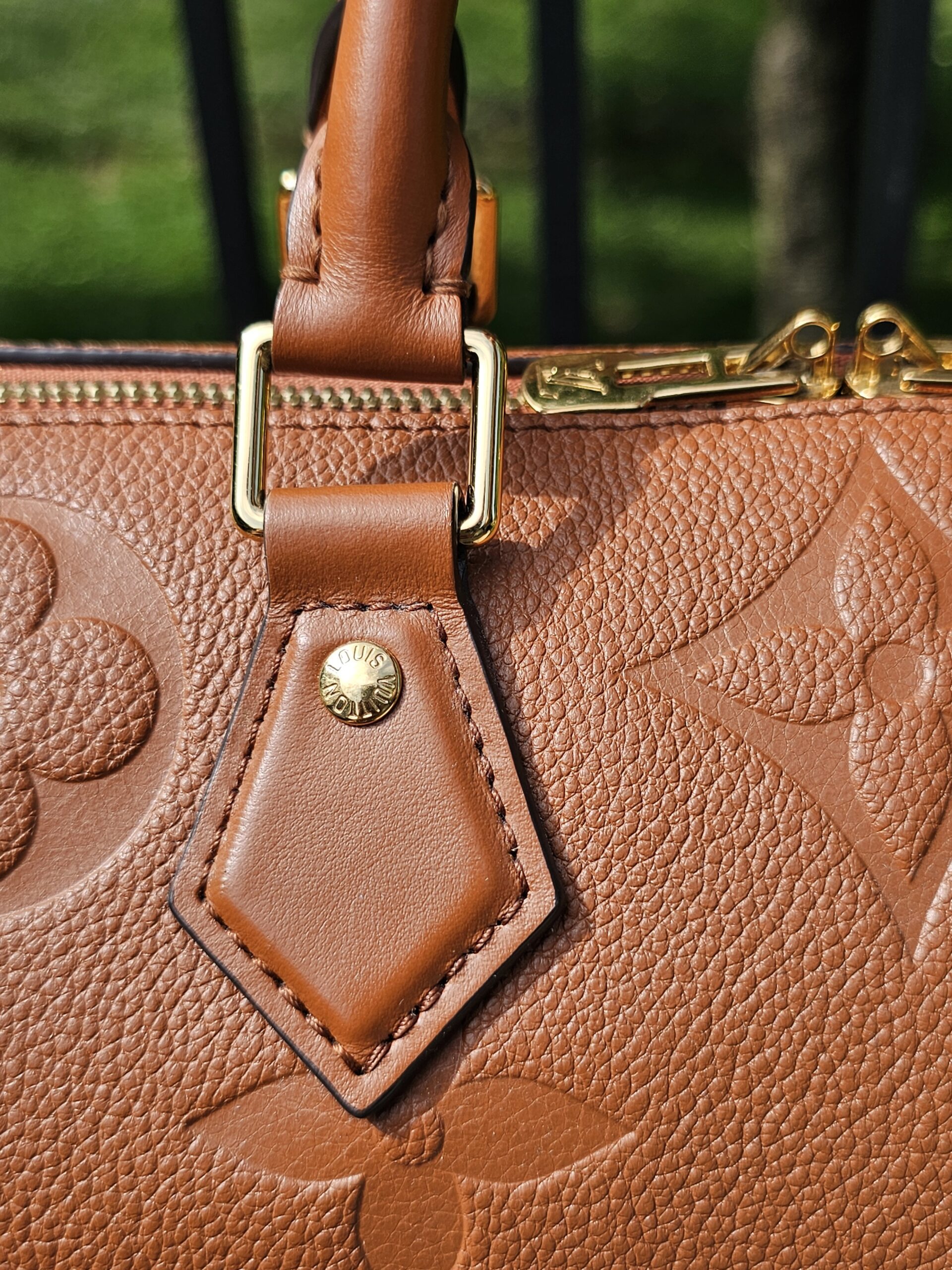 Louis Vuitton Speedy Bandoulière 25 Monogram Empreinte Cognac Leather - Image 9
