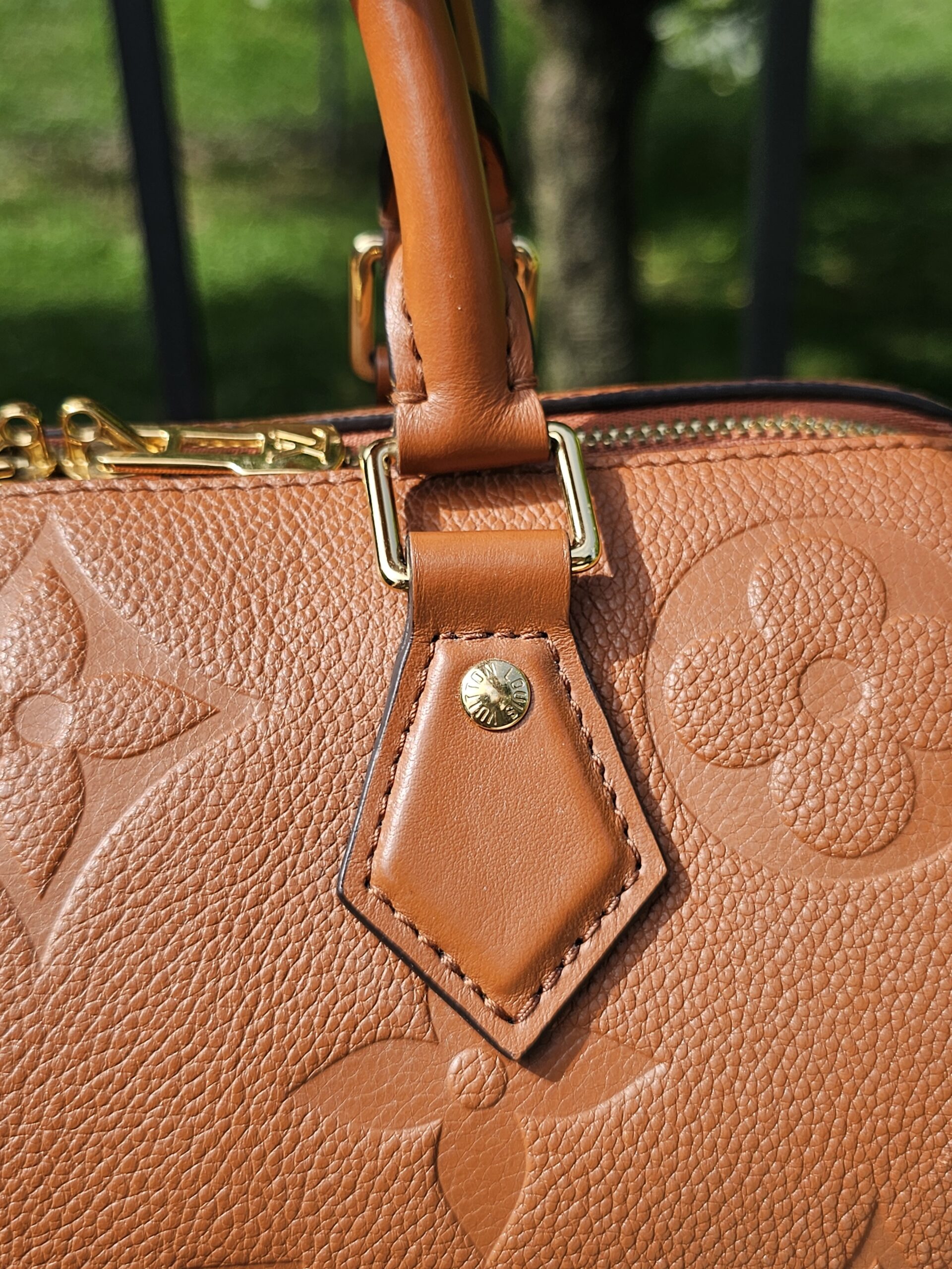 Louis Vuitton Speedy Bandoulière 25 Monogram Empreinte Cognac Leather - Image 10