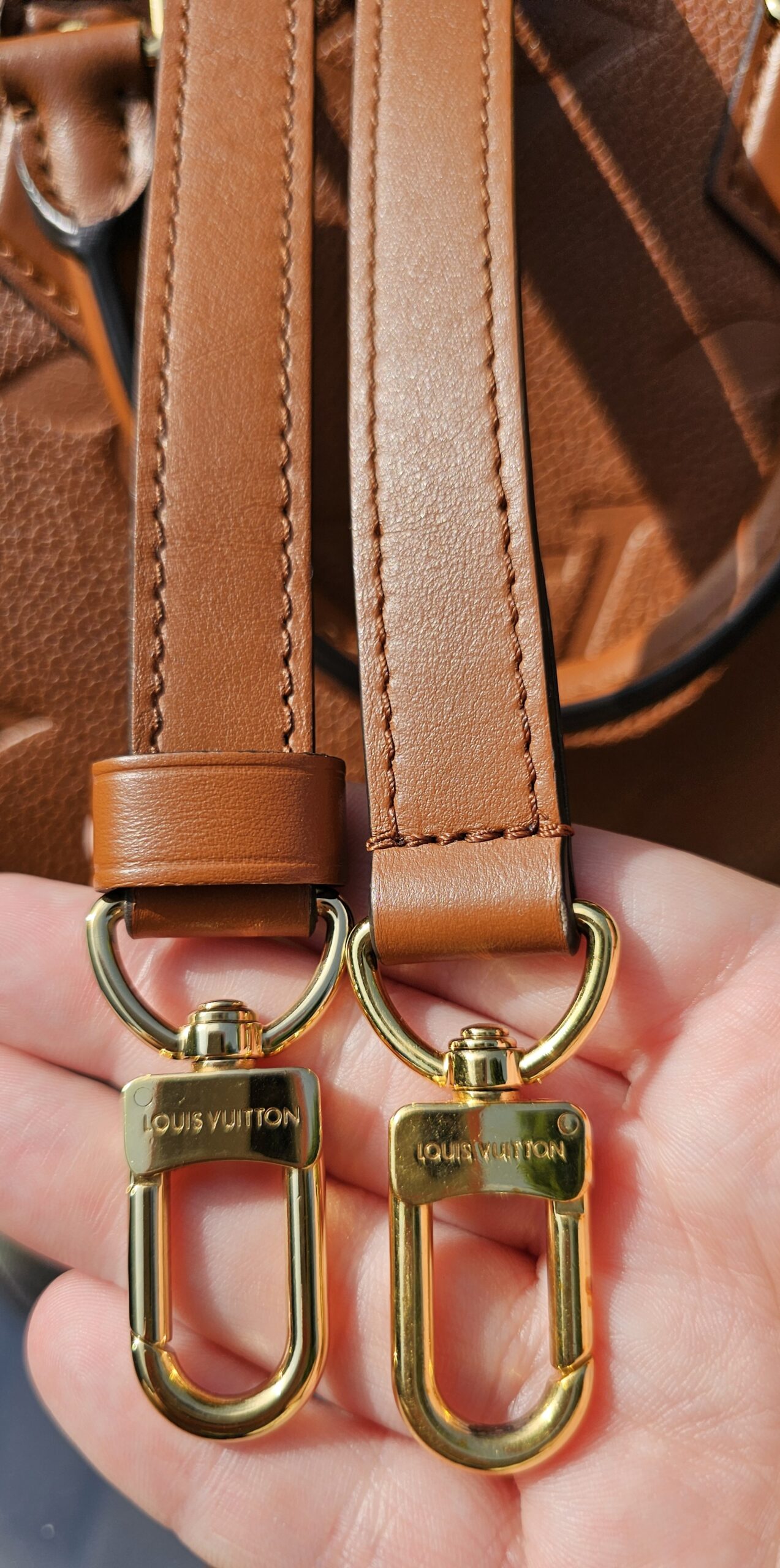 Louis Vuitton Speedy Bandoulière 25 Monogram Empreinte Cognac Leather - Image 20
