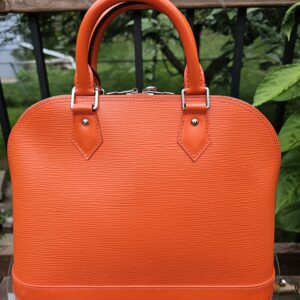 Louis Vuitton Alma PM & Zippy Wallet Orange Piment Epi Leather Set - Image 4