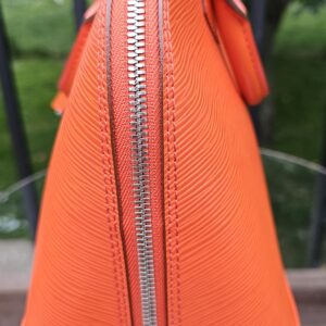Louis Vuitton Alma PM & Zippy Wallet Orange Piment Epi Leather Set - Image 6