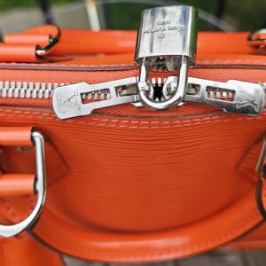 Louis Vuitton Alma PM & Zippy Wallet Orange Piment Epi Leather Set - Image 8