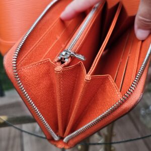 Louis Vuitton Alma PM & Zippy Wallet Orange Piment Epi Leather Set - Image 30