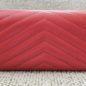 Saint Laurent YSL Cassandre Red Wallet - Image 3