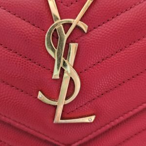 Saint Laurent YSL Cassandre Red Wallet - Image 6