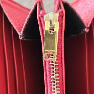 Saint Laurent YSL Cassandre Red Wallet - Image 14