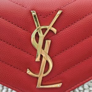 Saint Laurent YSL Cassandre Red Wallet - Image 16